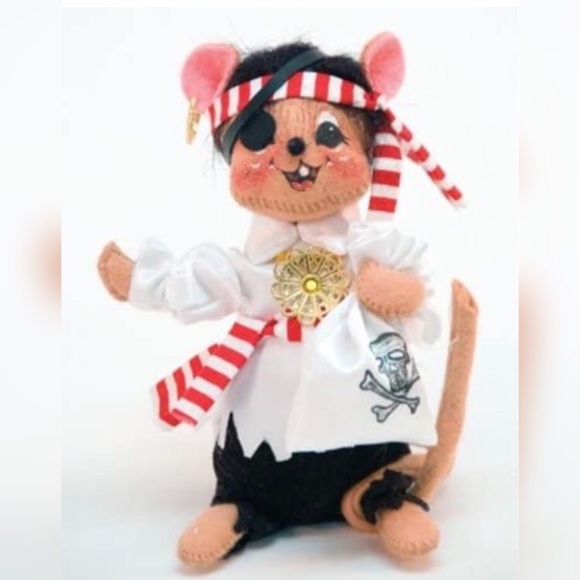 Annalee 6” Trick or Treat Pirate Mouse 2008 NWT